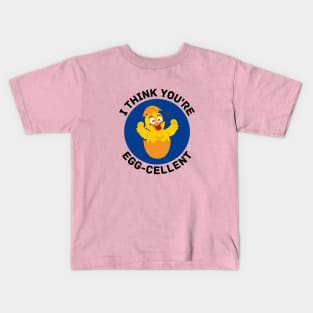 I Think You're Eggcellent | Egg Pun Kids T-Shirt